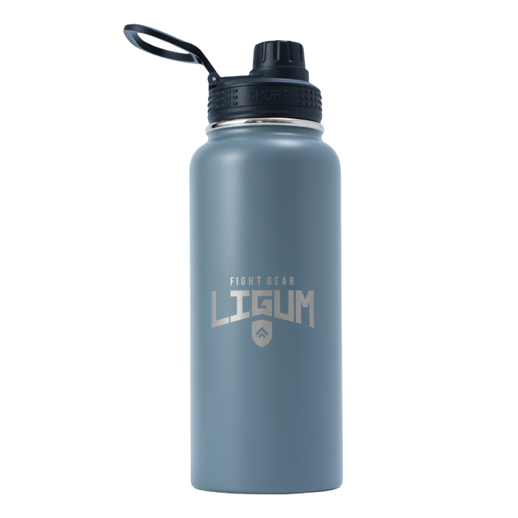 1L Ludus Series - Vacuum Insulated Steel Water Bottle + Straw & Screw Lid