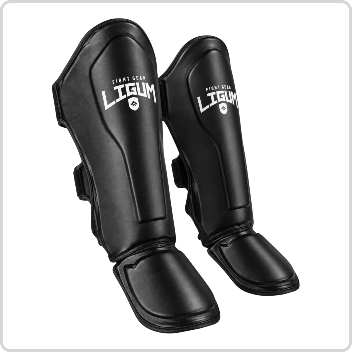 Black Muay Thai MMA Shin Pads