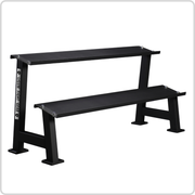 Commercial 2-Tier Kettlebell Dumbbell Rack – Steel Weight Storage Organizer