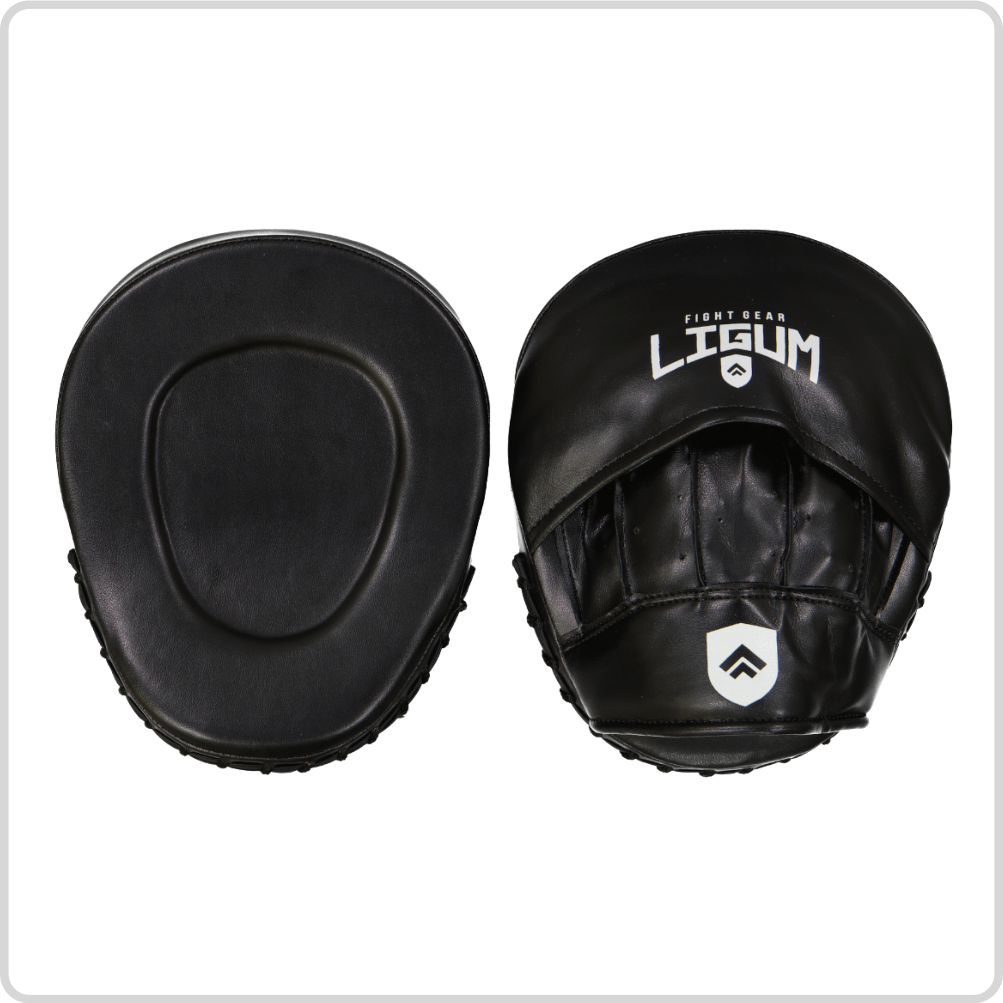 Ligum Focused Target Mitts - Boxing MMA - Black - Pair