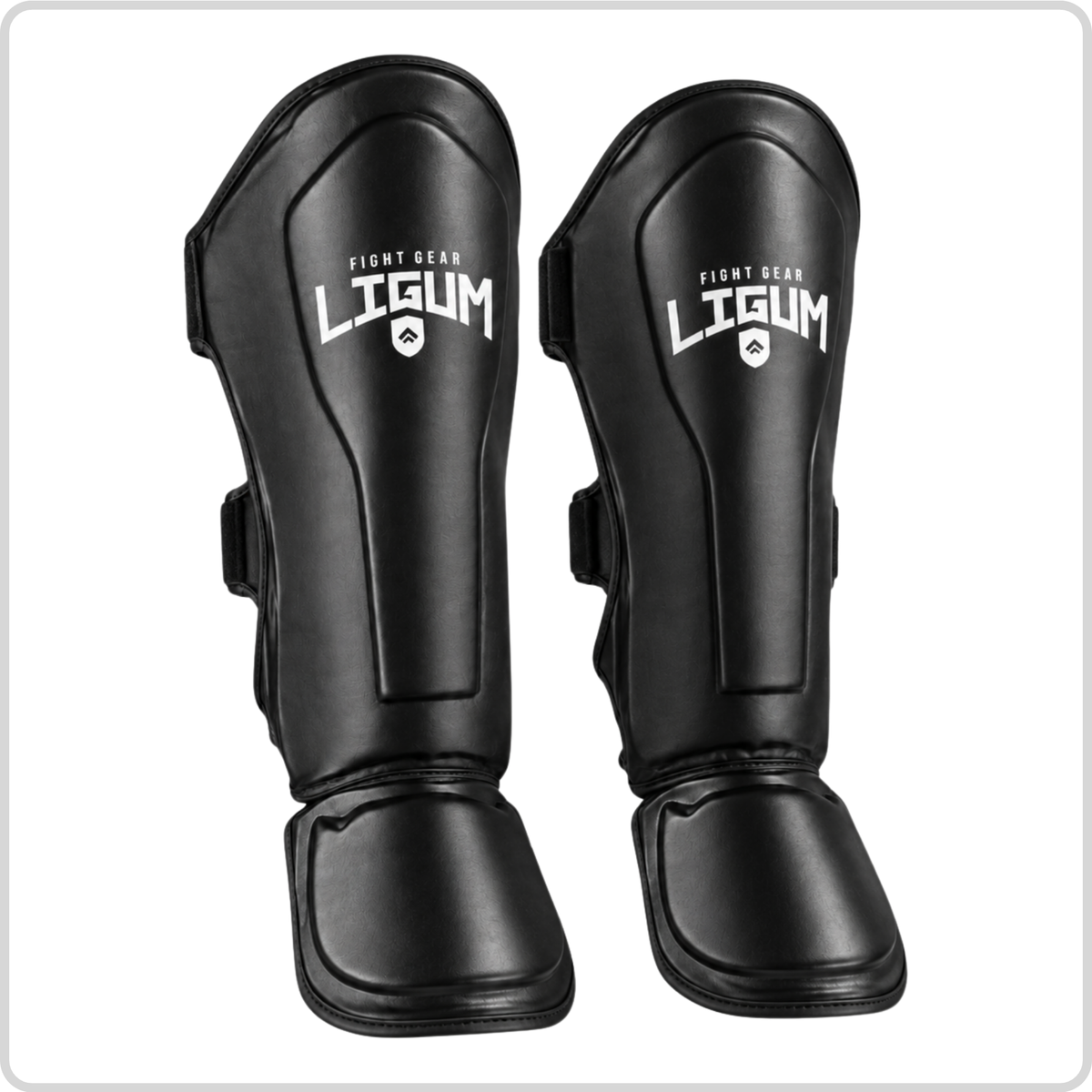 Black Muay Thai MMA Shin Pads