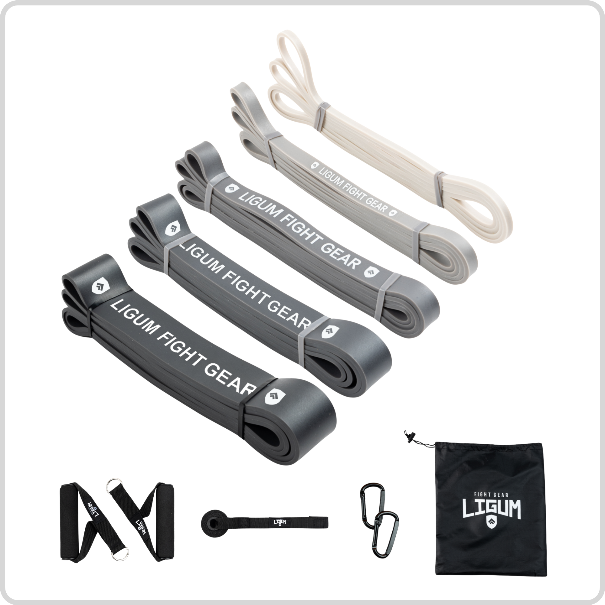 100% (Dual Coated) Latex Resistance Bands - 11  Piece Set