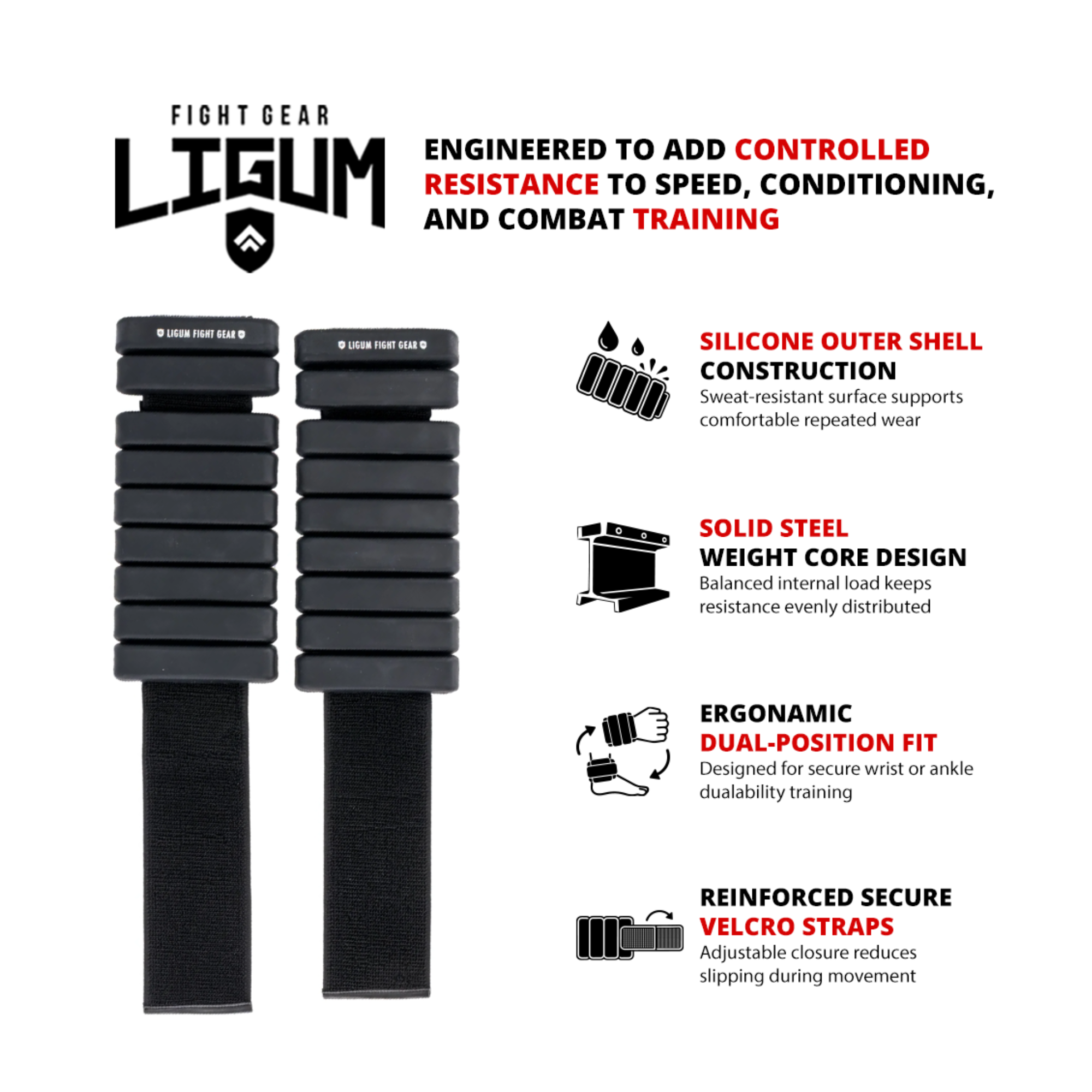 Technical Spec - Wrist & Ankle Weights - Adjustable Training Weights