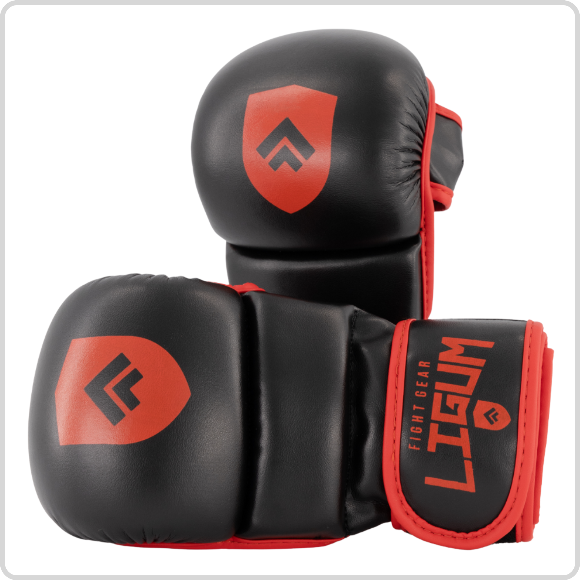 MMA Grappling Gloves - Open Palm Design - Knuckle Protection & Sparring