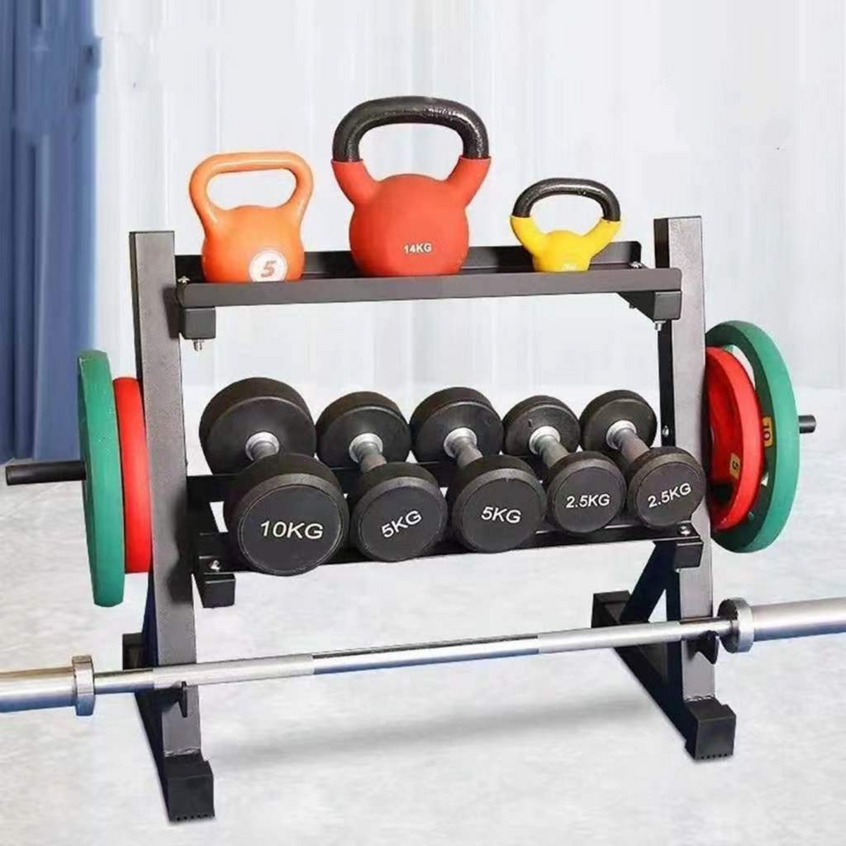 Multifunctional 2-Tier Gym Rack – Ligum Fight Gear
