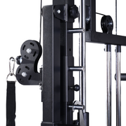 Commercial-Grade All-in-One Power Rack with Smith and Cable System